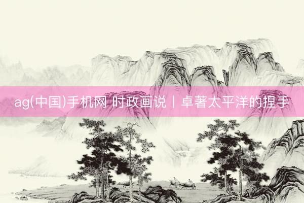 ag(中国)手机网 时政画说丨卓著太平洋的捏手
